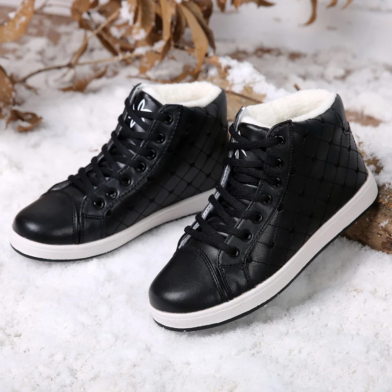 Tenis feminino zapatos mujer г. Зимняя Женская теннисная обувь плюшевая теплая прогулочная спортивная обувь для фитнеса женские кроссовки спортивные дешевые - Цвет: Черный