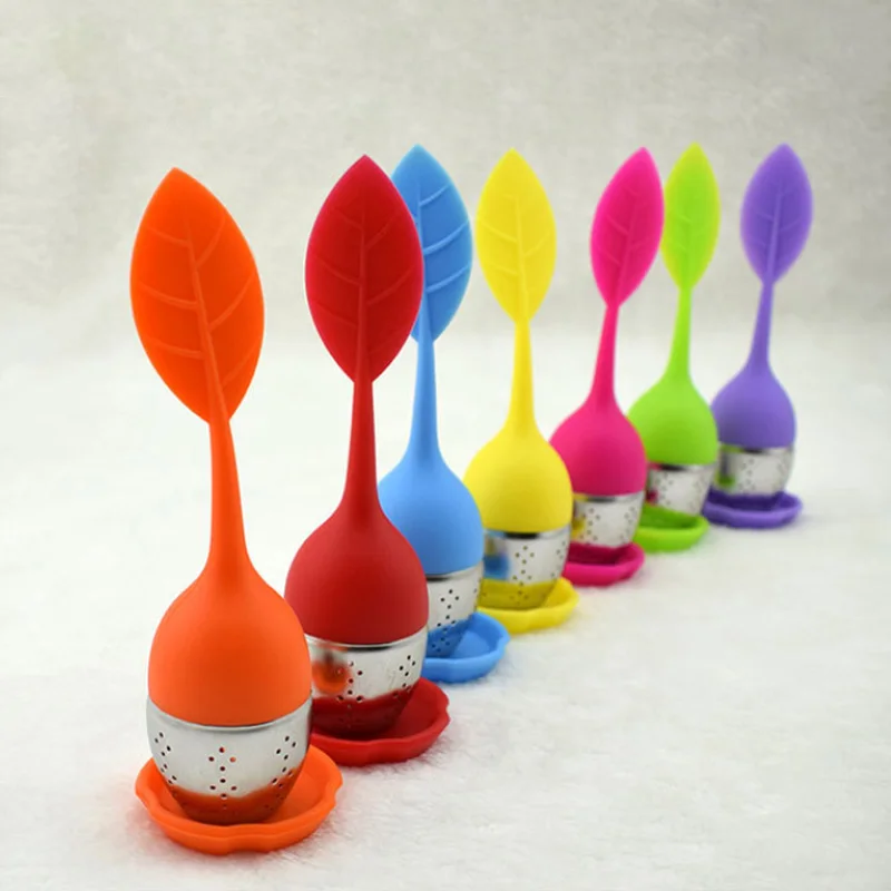 Strawberry Tea syringe stainless steel tea ball tea filter brewing equipment herbal fragrance filter kitchen tools