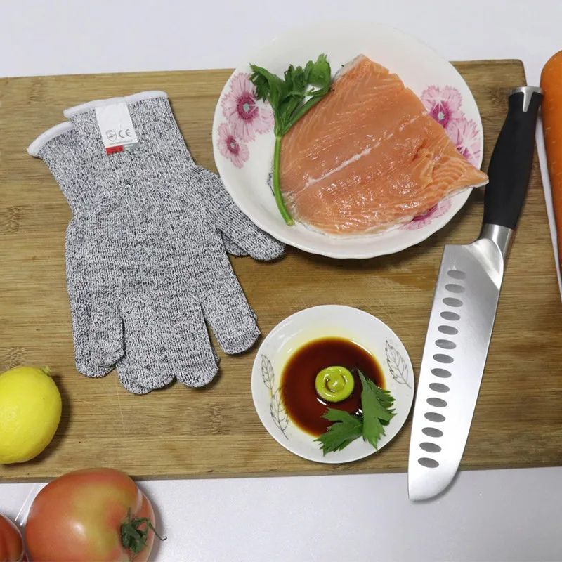 Anti-cut Gloves Safety Cut Proof Stab Resistant Anti-cut Level 5 Safety Work Gloves Kitchen Butcher Cut Resistant Gloves