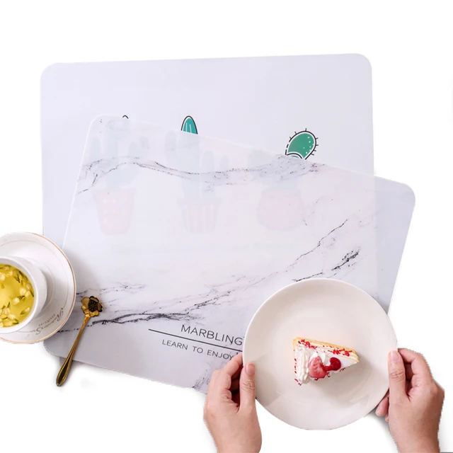 Új Szilikon Vízálló Placemat Asztali Szőnyeg-Szigetelés - Image 5