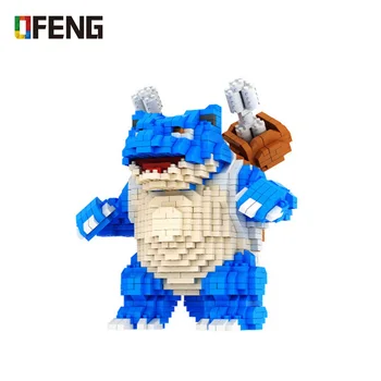 

CHAKRA 6607 Blastoise Animal 3D Model 1980pcs DIY Diamond Mini Building Blocks Cartoon Bricks Toy for Children Gifts