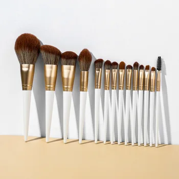 

14Pc Makeup Brushes Powder Foundation EyeShadow Contour Concealer Brush Set Big Powder Professional synthesis Make up Brush kits