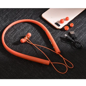 

Salar S19 Sports Bluetooth Earphone Wireless Earphones Headset Stereo Bass Sound Earbuds with Mic for Xiaomi iPhone Huawei(Red)