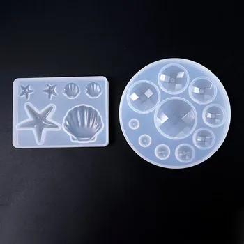 

1PC New Starfish Sea Shell Silicone UV Mold Silicone UV Resin Mold for Jewelry Necklace Pendant Molds