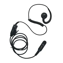 Talkie walkie en forme de C, oreillettes avec micro et Tube acoustique PTT, casque pour Motorola XPR3300e XPR3500e XPR3300 XPR3500 