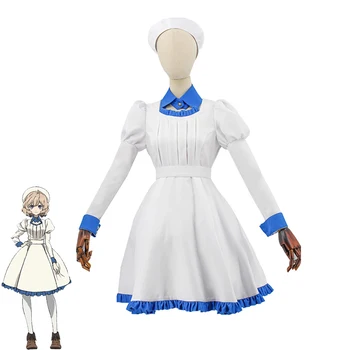 

New Japanese Anime Invented Inference Iwanaga Kotoko Cosplay Custome Women White Dress Halloween Carnival Uniforms Custom Made