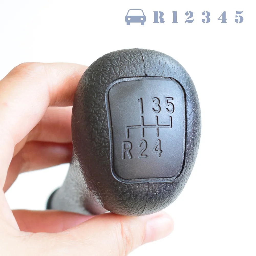 Черный топ пластик для Mercedes Benz W190 W201 W202 W123 W124 W126 W140 S124 C E S класс 5 Скорость рычаг переключения передач Ручка - Название цвета: 5 Speed