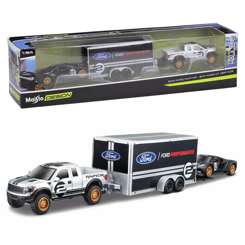 Maisto 1:64フォルクスワーゲンdodge ChevocyFordトランスポート