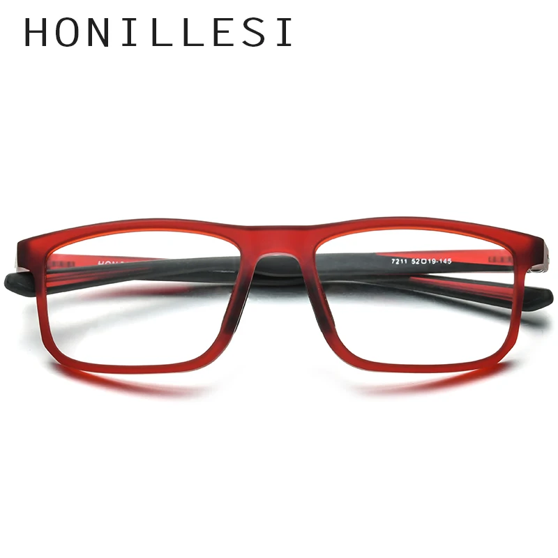 

HONILLESI TR90 Eyeglass Frame Men Basketball Outdoor Eyewear 2019 New Sports Full Myopia Optical Prescription Glasses 7211