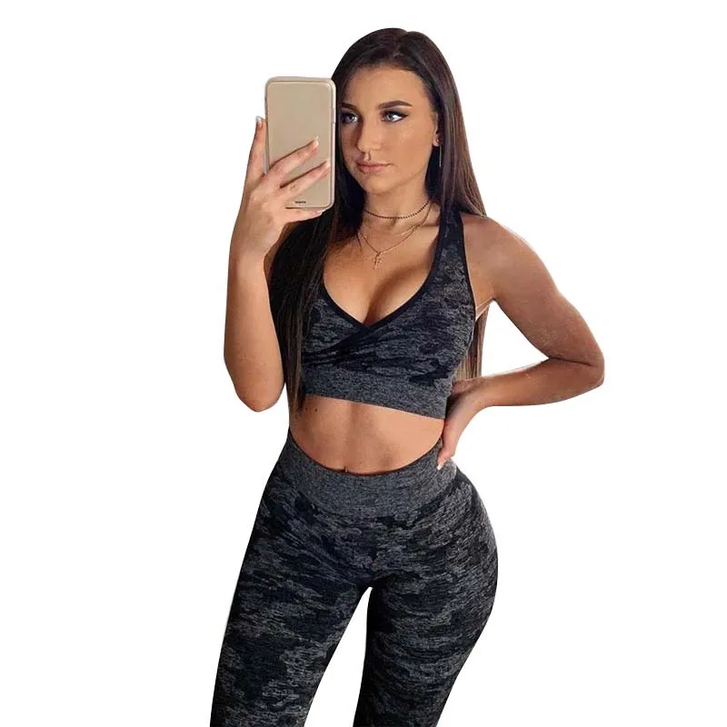 

Workout Clothes For Women 2019 Yoga Set Dry Fit Fitness Suit Female Gym Clothing Woman Sportswear Sport Workout Outfit Tracksuit