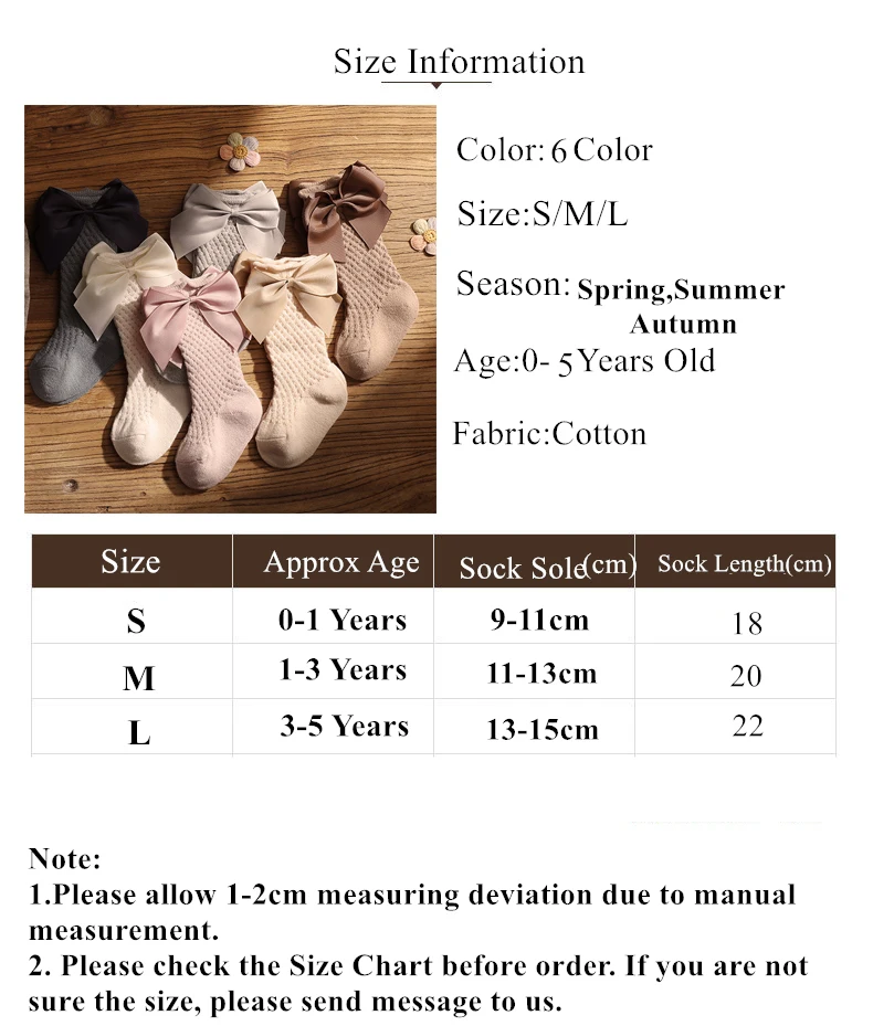 Children Big Bow Socks Kids Girls Princess Toddlers Long Knee High Socks Hollow Out Baby Floor Spanish Pineapple Style Socken