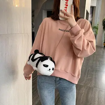 

Female Casual Lovely Plush Animal Chain Messenger Bag Women Leisure Small Shoulder Crossbody Handbag