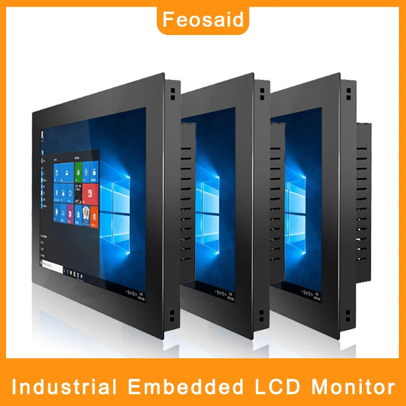 

Feosaid 10.1 inch Embedded industrial Tablet monitor 10" LCD Touch screen display With VGA/HDMI/DVI Inputs And Resolut 1024x600