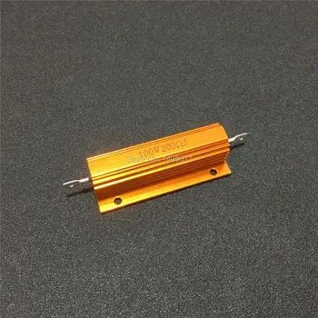 

10pcs/Lot RX24 100W 0.01R to 100K Ohm Aluminum Shell Case Power Wirewound Resistor Metal Housing 5% Class J