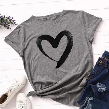 

Femme T-Shirt Summer Tee Shirt Gray Femme Short Sleeve Debardeur Femme