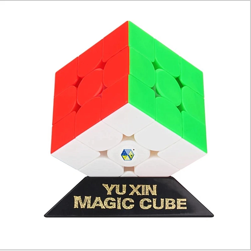 Yuxin Huanglong 3x3x3 Магнитный куб Yuxin 3x3 Магнитный магический куб Huanglong Магнитный 3x3 скоростной куб 3x3 Cubo Magico игрушки - Цвет: Magnetic Stickerless
