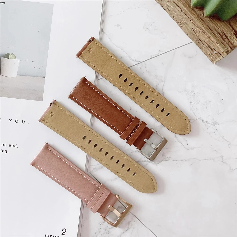 Original Leather Strap for Samsung Galaxy Watch 3 45mm 41mm Smart Bracelet Watchbands for Galaxy Watch 3 Wearable Accessories