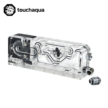 

Bitspower Touchaqua Water Tank PWM XYZ Reservoir Combo 17W Pump Digital RGB Light Sync 220x52x52MM BPTA-XYZ-RES-PWM