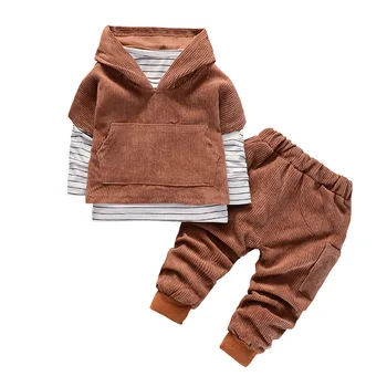 

New Spring Autumn Baby Clothes Children Fashion Boys Girls Hooded T Shirt Pants 3Pcs/set Toddler Casual Clothing Kids Tracksuits