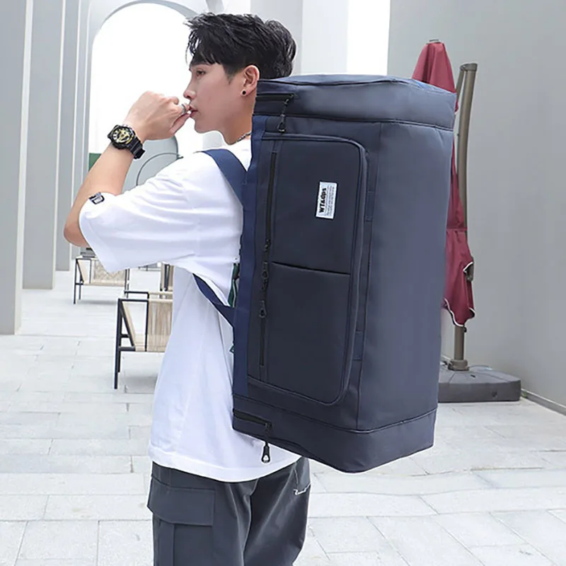 70CM 70L Nylon Luggage Travel Gym Outdoor Bag Large Travelling For Women Men Duffle Handbags Shoulder Weekend Sports Bag XA751D 3