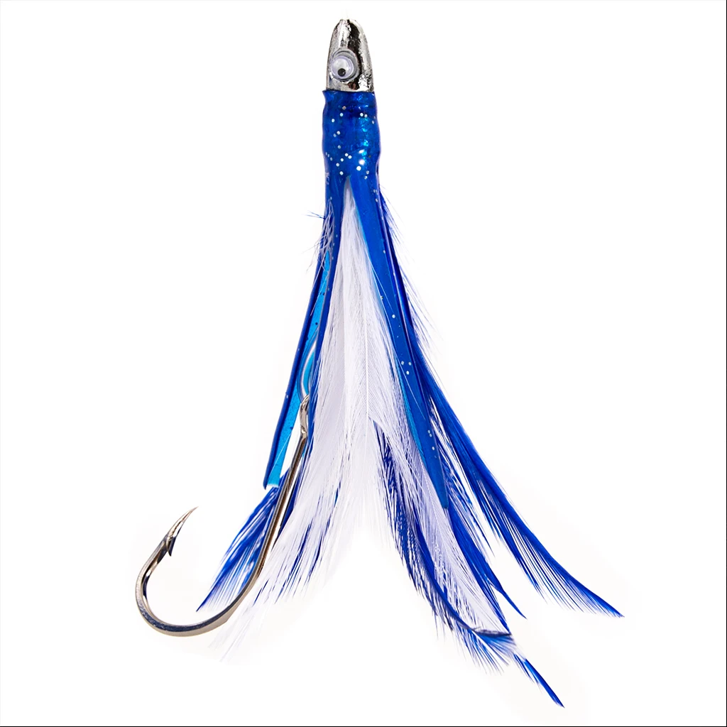 10cm Fully Rigged Big Game Daisy Bird Trolling Chain Boat Fishing Squid Lure Rig Teaser Optional Colors Fishing Lures
