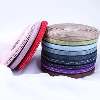 

Herringbone Ribbon String Craft 9mm 3/8" Character Letters Chevrons Fabric Tape Mask Band Strap Flower Gift Packaging Materials