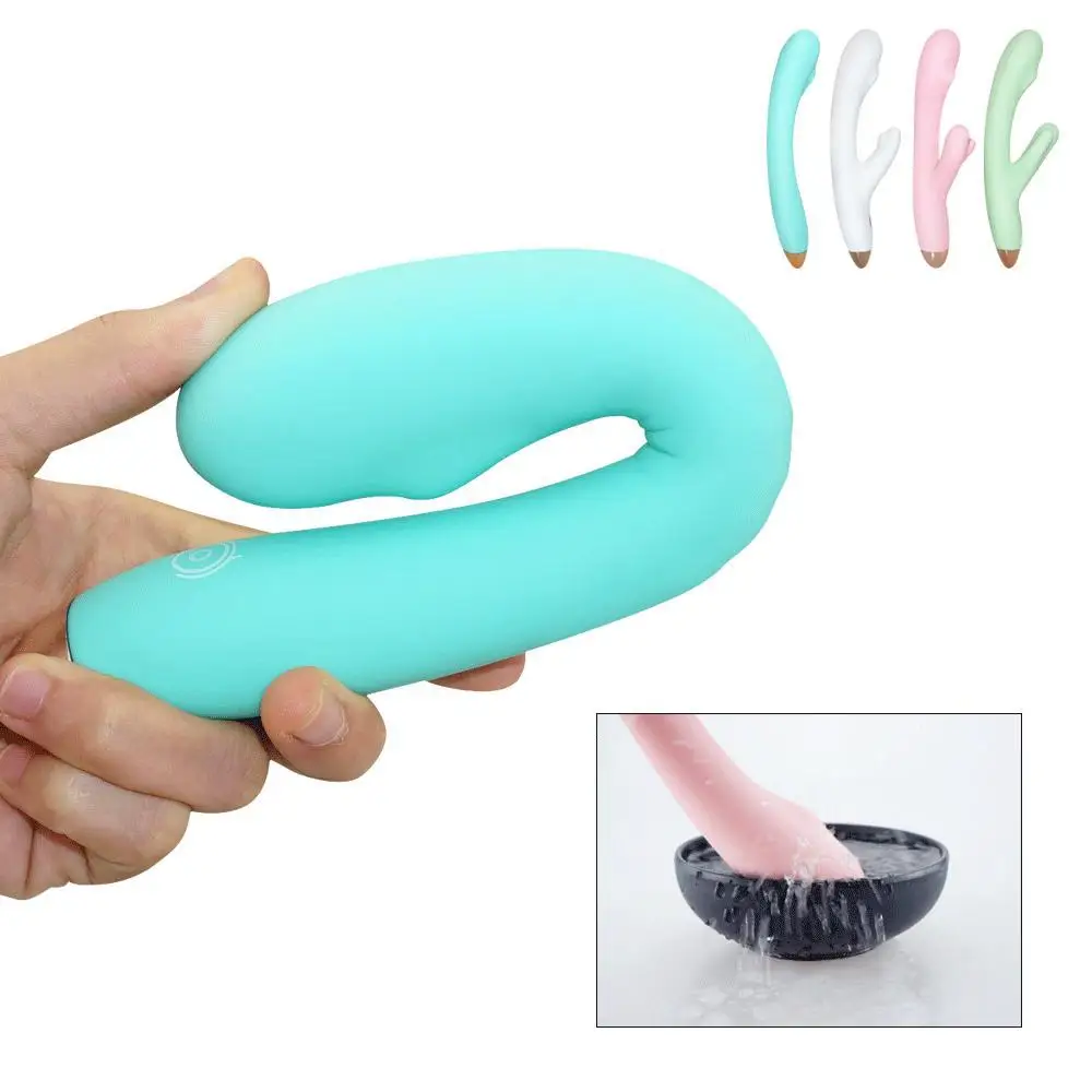 Гладкий Кролик фаллоимитатор вибратор, G Spot вибрирующий стимулятор клитора водонепроницаемый перезаряжаемый секс-игрушка для женщин