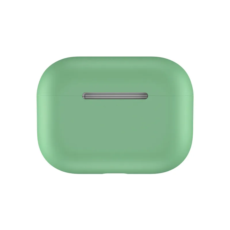 Dark Sea Green Ультратонкий Мягкий силиконовый чехол для Apple Airpods Pro, Модный милый однотонный чехол для наушников с Bluetooth для Airpods 3 Capa - Цвет: Dark Sea Green