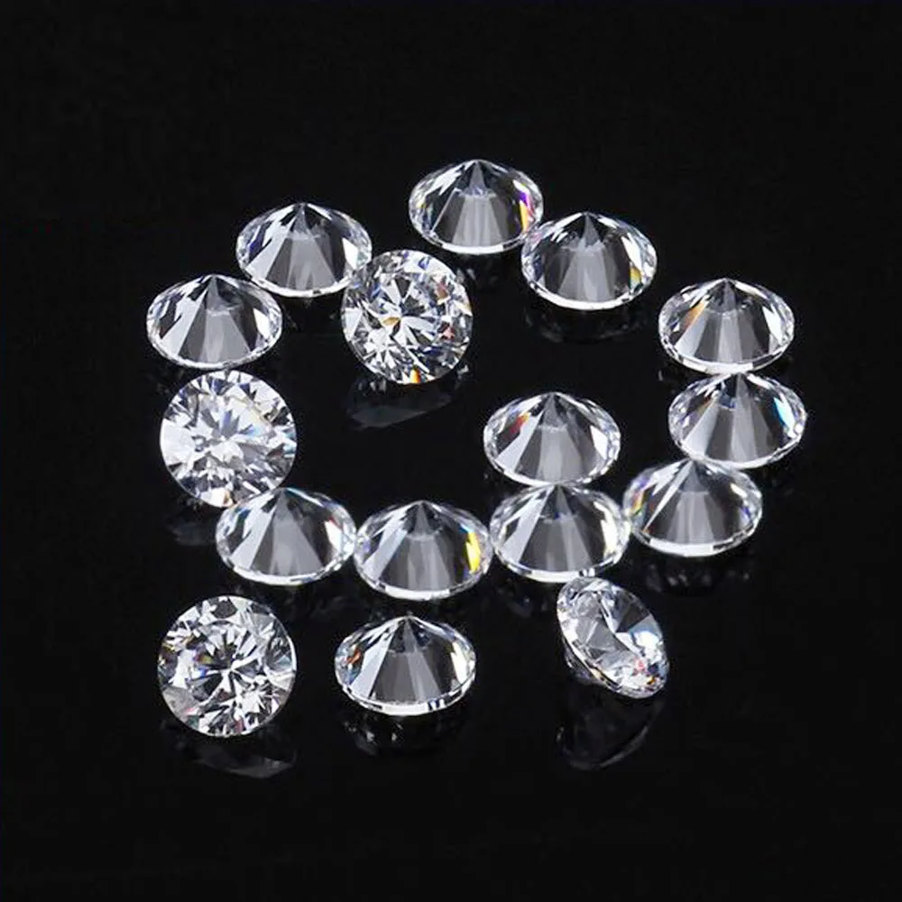 Без сертификат D Цвет 1 шт 0.1ct 3 мм цена оптовой продажи VVS бриллиантовой огранки