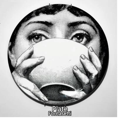 Rosenthal Piero fornasetti настенная декоративная тарелка 8 дюймов тарелка керамическая настенная подвесная декоративная доска художественная тарелка - Цвет: 6