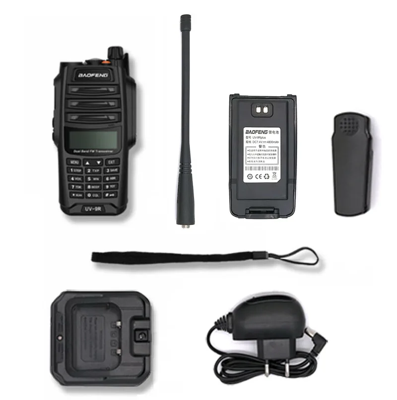 10 Вт BAOFENG UV-9R плюс Высокая мощность водонепроницаемый рация UHF VHF морской CB радио Amador UV 9R ручной HF трансивер PMR 446