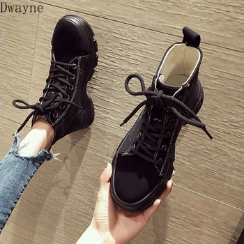 

Autumn Martin Boots Woman 2019 New Autumn ins Tidal and Handsome Shoes with Thick Bottom and Black Street Shots