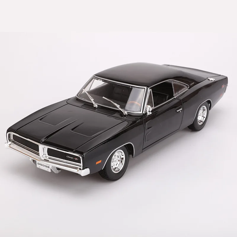 1:18 высококлассная модель автомобиля из сплава 1969 Challenger RT имитация скорости и