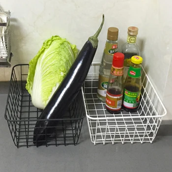 

Nordic Metal Storage Basket Desktop Sundries Organizer Child Toys Container Fruit Laundry Baskets Bathroom Kitchen Organizer
