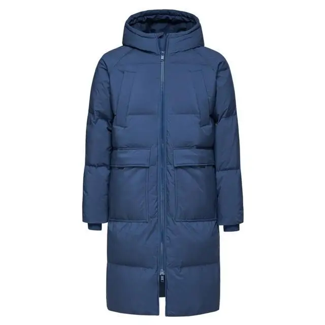 dark blue SEMIR новая одежда зимняя куртка мужская деловая длинная толстая зимняя куртка мужская однотонная модная верхняя одежда теплое длинное пальто - Цвет: dark blue