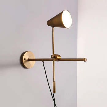 

Creative Modern Design Gold Wall Lamp For Living Room Lustre Led Steam Punk Lampara De Pared wandlamp