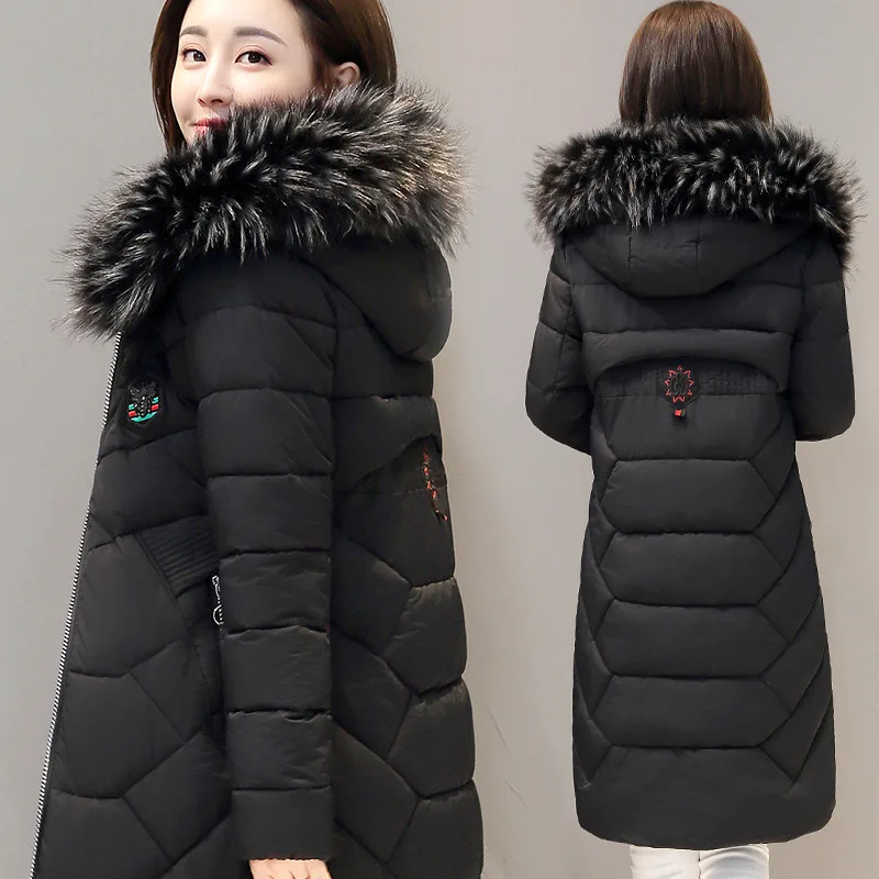 

Jacket Winter Parker Women Winter Jacket Women Long Parka Warm Thick Cotton Winter Coat Women Fur Collar Coat Parker Coats 5XL