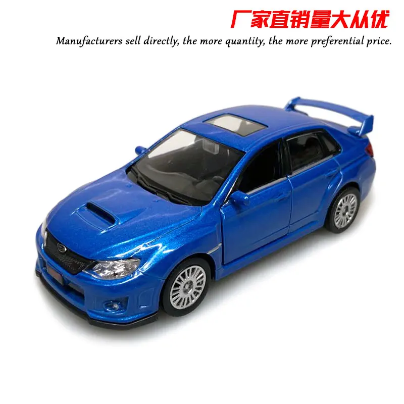 Классическая модель автомобиля UNI 1/36 японская Subaru STI литый под давлением