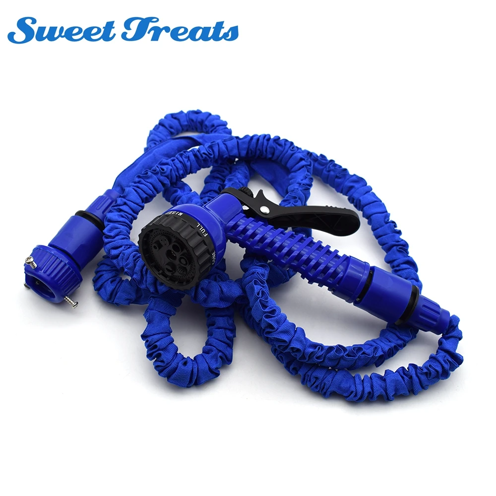 Новый пистолет-распылитель Sweettreats 25-150FT расширяемый садовый шланг латексная