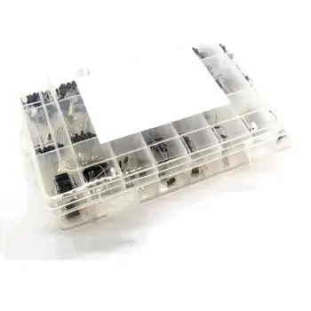 

24 Kinds Of 400pcs Light-emitting Diode Rectifier Bridge Platter Boxed Kit Practical Electronic DIY Kit