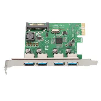 

PCI-E To USB 3.0 Expansion Card 4 ports USB3.0 PCIE Expanding Adapter Converter for Windows XP/ Vista/Win7 /Win8/Win10