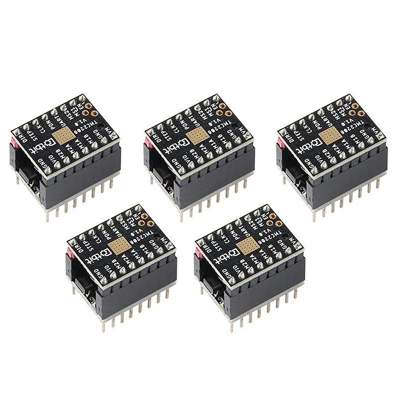 3d принтер TMC2208 Драйвер шагового двигателя+ Встроенный зачистки x5PCS 256 отдел