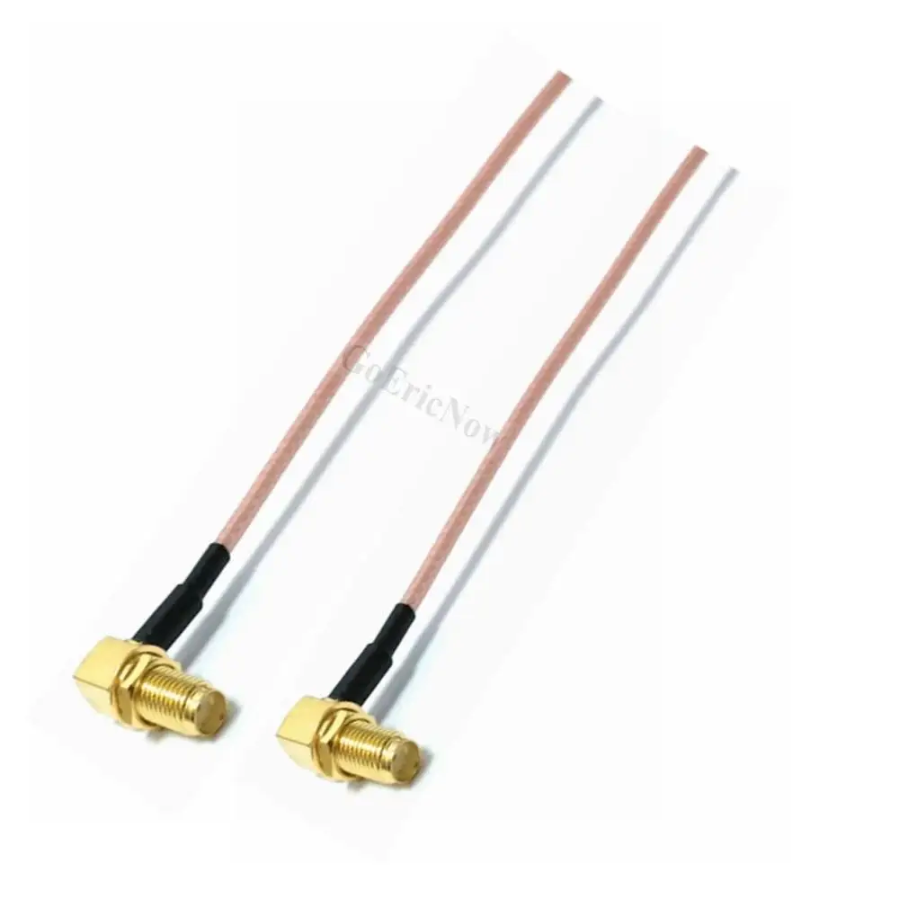 5 шт. RF коаксиальный 50 Ом RP SMA/SMA Гнездовой угол для RG178/фоторазъем (10 см ~