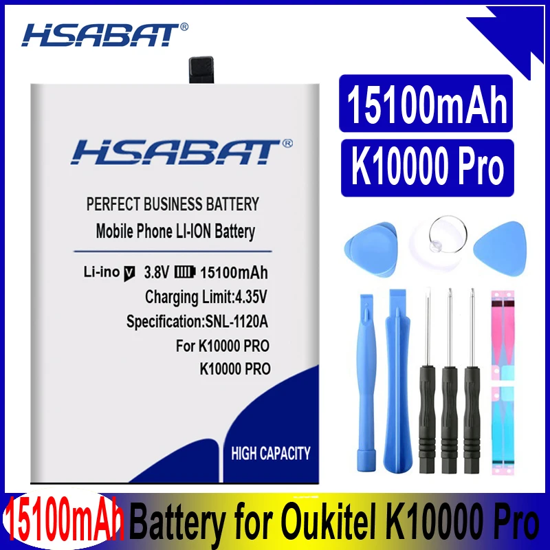 Аккумулятор HSABAT 15100 мАч для Oukitel K10000 Pro