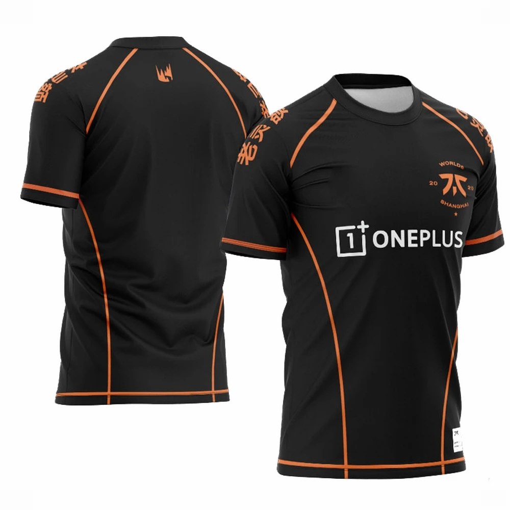 2020 год футболки LOL LEC Fnatic с именем на заказ униформа рекклс фанаты Джерси для