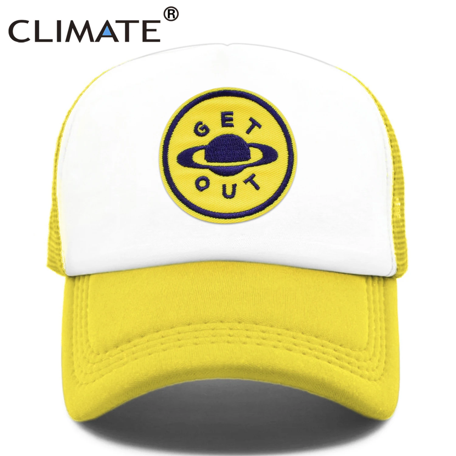 CLIMATE Get Out Кепка Дальнобойщика шляпа Escape в космос экзопланета сетчатая Кепка Outstar Alien Кепка в стиле хип-хоп астрофильная Кепка для молодых мужчин