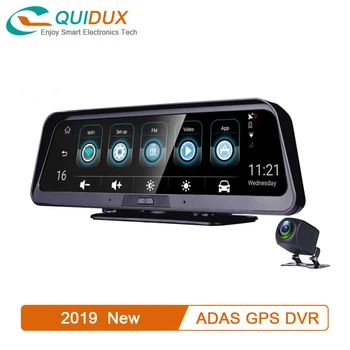 

4G Android Car DVR 10" Center Console with Rearview Camera GPS Navigation Wifi ADAS Nightvision FHD 1080P dashcam Video Recorder