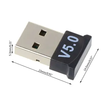 

Wireless Bluetooth 5.0 Receiver Adapter USB Dongle Transmitter for PC Computer
