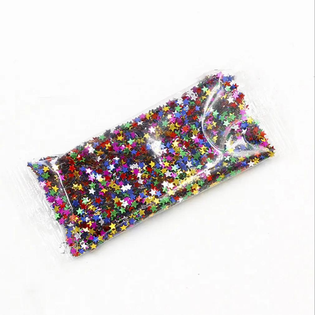 small star Блеск лепка из полимерной глины DIY ручной работы Материал Slime Сделай Сам телефон ногтей эпоксидной смолы ручной работы Материал ювелирных изделий с блестками - Цвет: small star