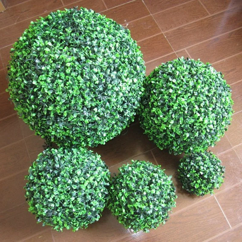 Green Grass Ball Plastic Plant Ornament Party Decoration AliExpress